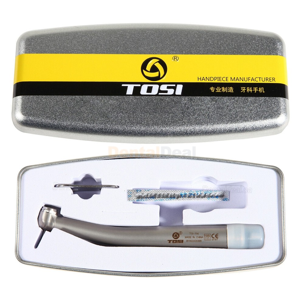 TOSI TX-114 Dental High Speed Turbine Handpiece Push Button 4 Holes